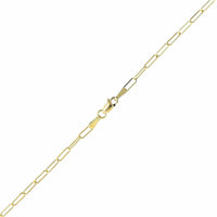 18K Yellow Gold Petite Diamond Dog Tag Pendant Necklace