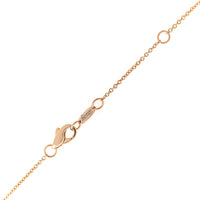 Leo Pizzo 18K Rose Gold Pave Diamond Flower Pendant Necklace