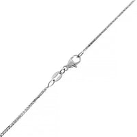 Platinum Round Diamond Circle Pendant Necklace