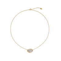 Marco Bicego 18K Yellow and White Gold Lunaria Alta Pave Diamond Pendant Necklace