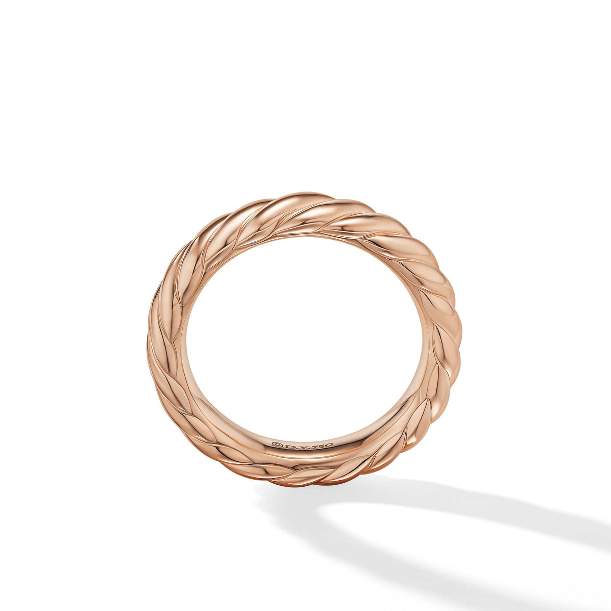 Sculpted Cable Bangle Bracelet in 18K White Gold with Diamonds