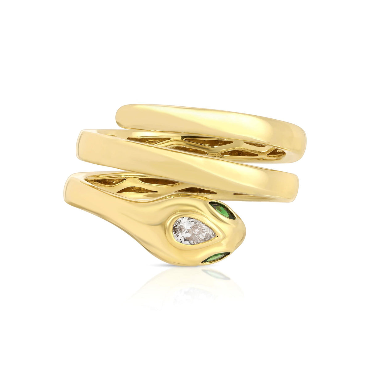 Anita Ko 18K Yellow Gold Snake Coil Ring