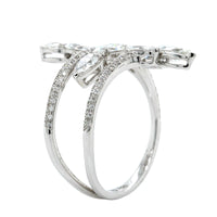 Etho Maria 18K White Gold 3 Row Diamond Ring