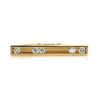 18K Yellow Gold 5 Moving Diamond Ring