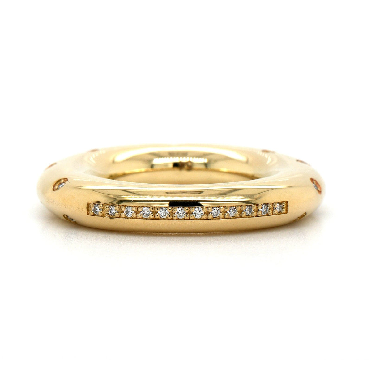 Lauren Rubinski 14K Yellow Gold Scattered Diamond Peggy Ring