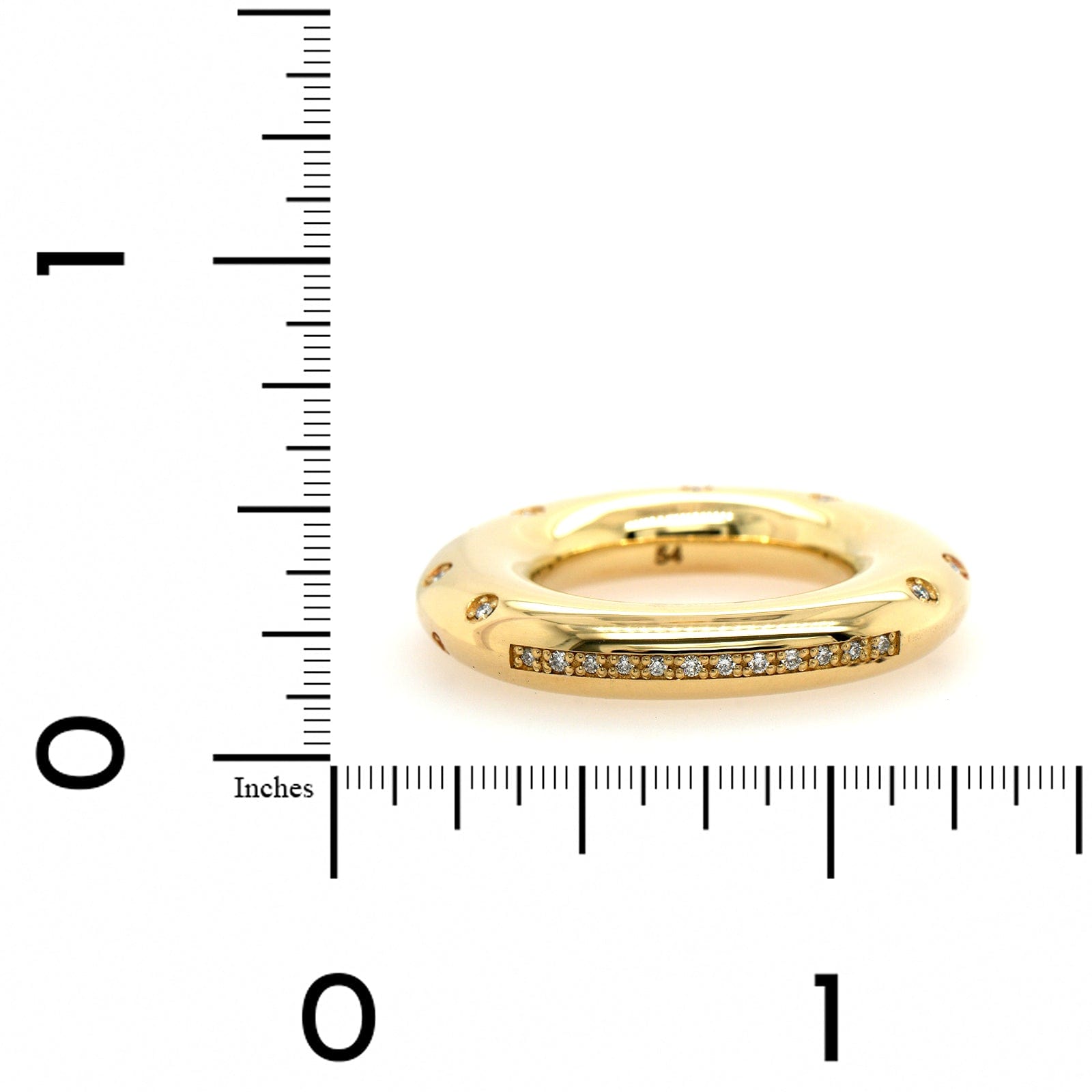 Lauren Rubinski 14K Yellow Gold Scattered Diamond Peggy Ring