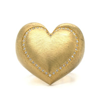 Lauren Rubinski 14K Yellow Gold Heart Shaped Diamond Paulette Ring