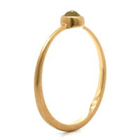 14K Yellow Gold Rustic Yellow Diamond Ring