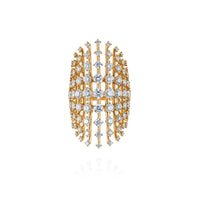 Fernando Jorge 18K Yellow Gold and Diamond Disco Ring