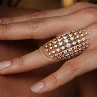 Fernando Jorge 18K Yellow Gold and Diamond Disco Ring