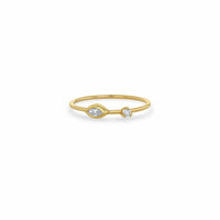 Zoe Chicco 14K Yellow Gold Bezel Set Marquise Diamond Ring
