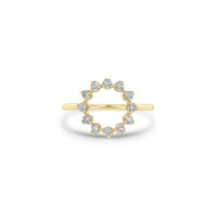 Zoe Chicco 14K Yellow Gold Open Sun Prong Set Diamond Ring
