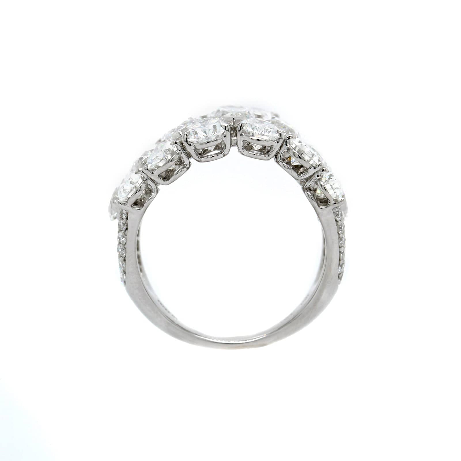 Etho Maria 18K White Gold 3 Row Diamond Ring