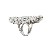 Etho Maria 18K White Gold Shield Style Diamond Ring