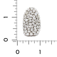 Etho Maria 18K White Gold Shield Style Diamond Ring