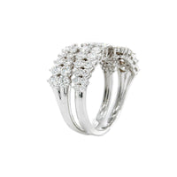 Etho Maria 18K White Gold and Diamond Bypass Ring