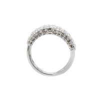 Etho Maria 18K White Gold and Diamond Bypass Ring