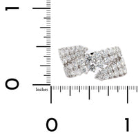 Etho Maria 18K White Gold and Diamond Bypass Ring