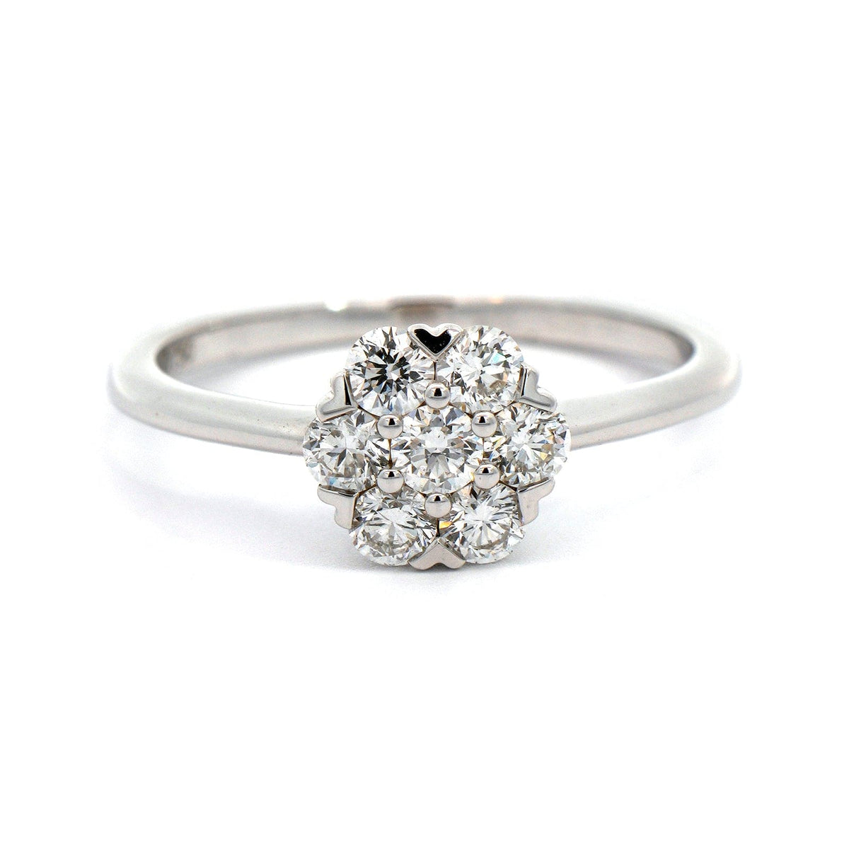 Etho Maria 18K White Gold Diamond Cluster Ring