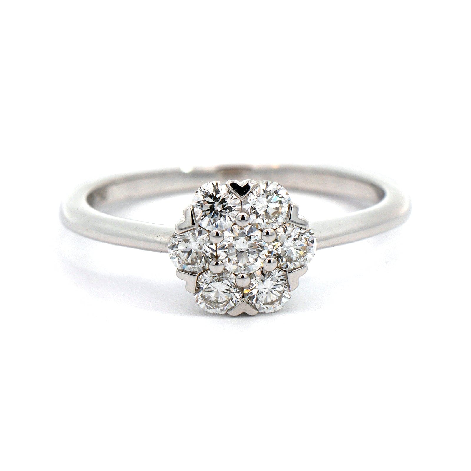 Etho Maria 18K White Gold Diamond Cluster Ring