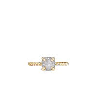 Petite Chatelaine® Ring in 18K Yellow Gold with Pavé Diamonds, 7mm