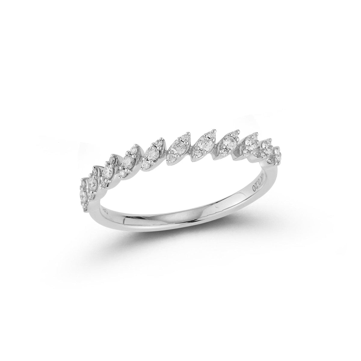 Dana Rebecca 14K White Gold Sophia Ryan Slanted Marquise Diamond Ring