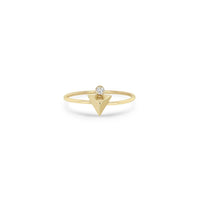 Zoe Chicco 14K Yellow Gold Small Pyramid Diamond Ring