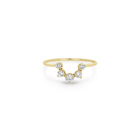 Zoe Chicco 14K Yellow Gold Graduated Diamond Arc Crown Ring