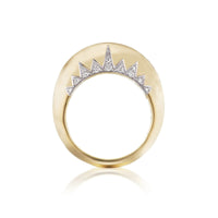 Sorellina 18K Yellow Gold Domed Crown Diamond Ring