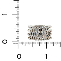 18K White Gold 7 Row Adjustable Diamond Ring