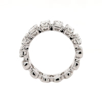 18K White Gold 2 Row Diamond Ring