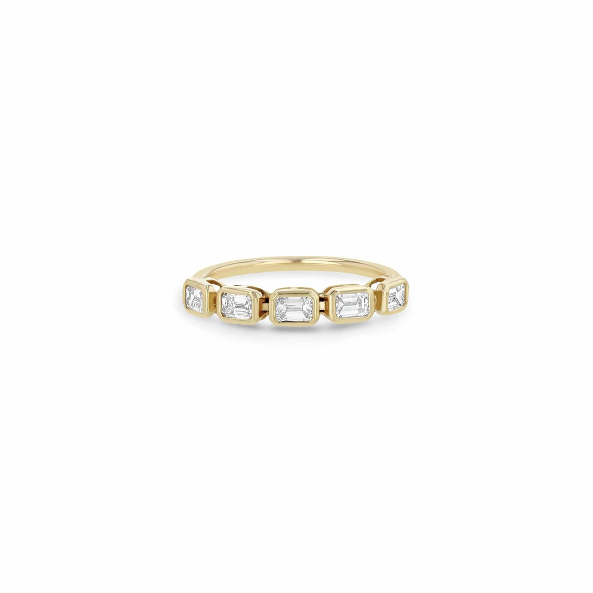 Zoe Chicco 14K Yellow Gold Emerald Cut Diamond Tennis Ring