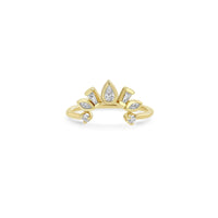 Zoe Chicco 14K Yellow Gold Multi Shaped Diamond Crown Ring