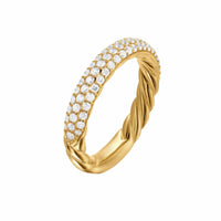 DY Mercer® Pavé Band Ring 18K Yellow Gold with Diamonds, 3.7mm