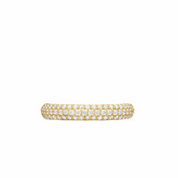 DY Mercer® Pavé Band Ring 18K Yellow Gold with Diamonds, 3.7mm