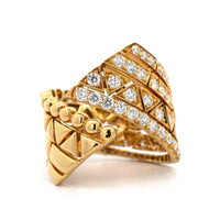 Etho Maria 18K Yellow Gold Diamond Bypass Ring