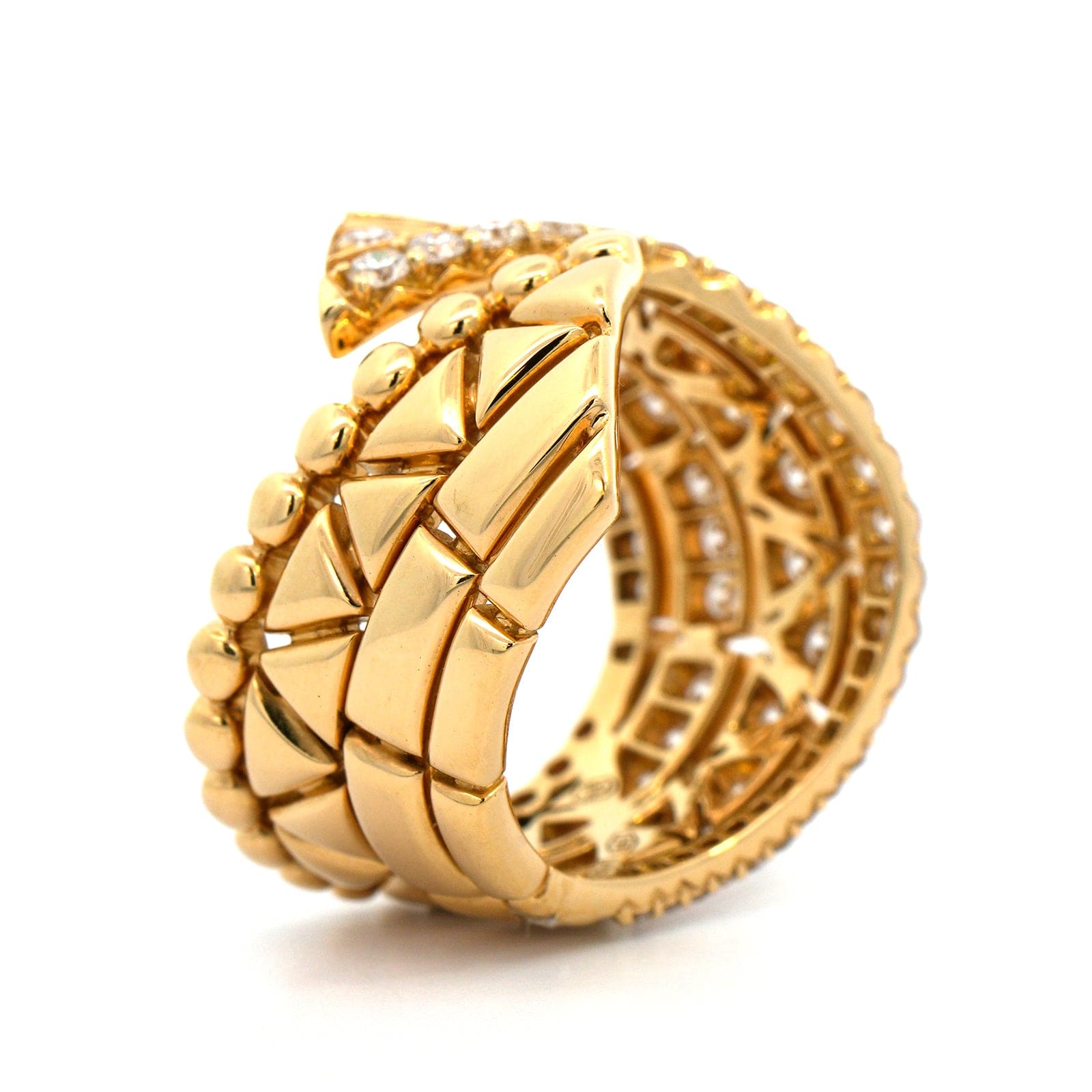 Etho Maria 18K Yellow Gold Diamond Bypass Ring