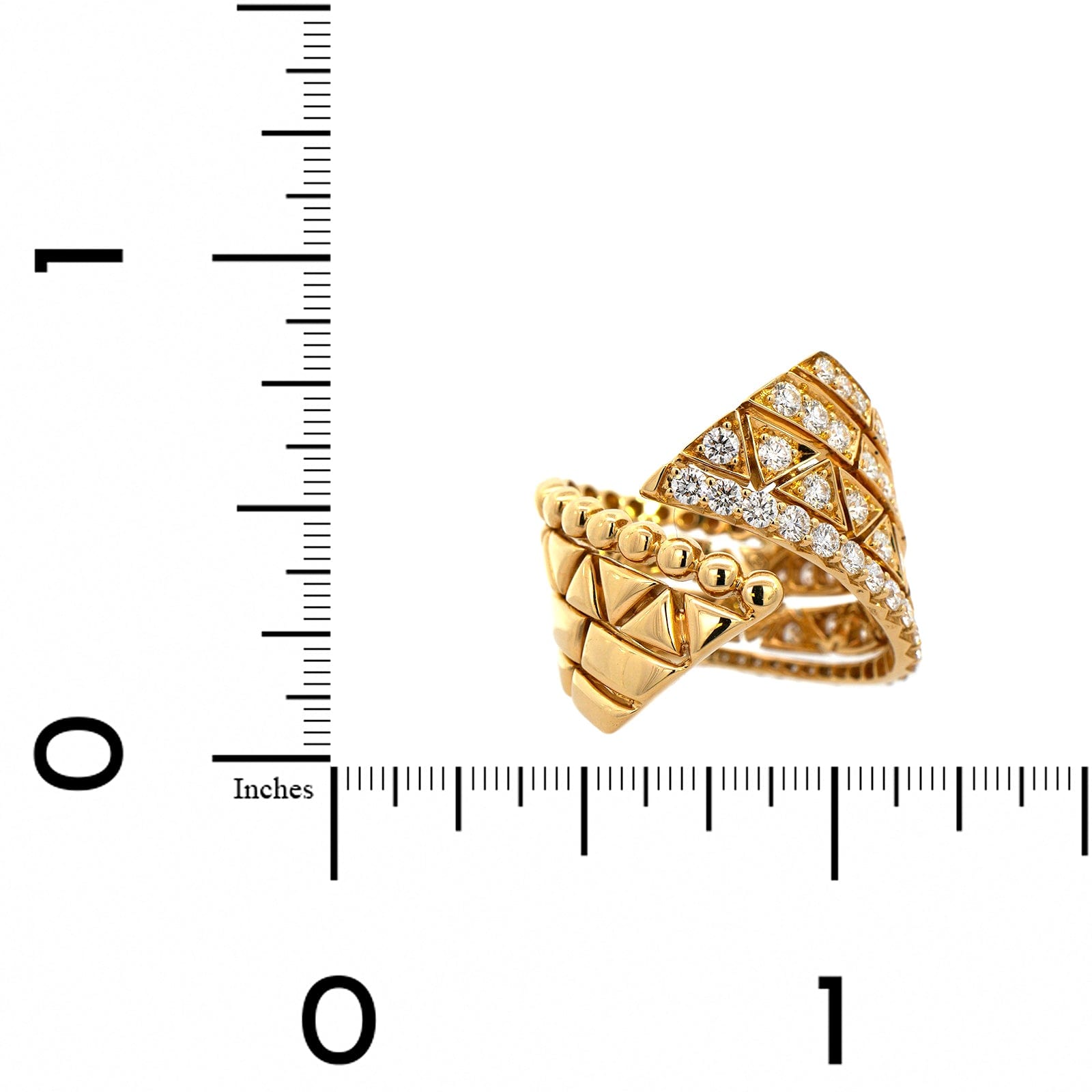 Etho Maria 18K Yellow Gold Diamond Bypass Ring