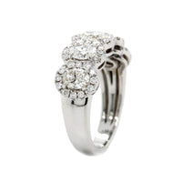 18K White Gold 5 Stone Diamond Ring