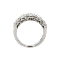 18K White Gold 5 Stone Diamond Ring