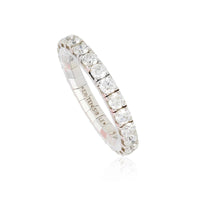 18K White Gold Diamond Eternity Stretch Ring