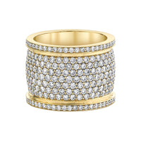 Emily P. Wheeler 18K Yellow Gold Cigar Tiered Diamond Ring