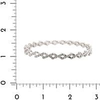 18K White Gold 5 Row Adjustable Diamond Ring or Bracelet
