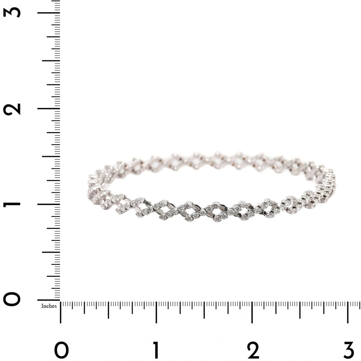18K White Gold 5 Row Adjustable Diamond Ring or Bracelet