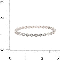 18K White Gold 5 Row Adjustable Diamond Ring or Bracelet