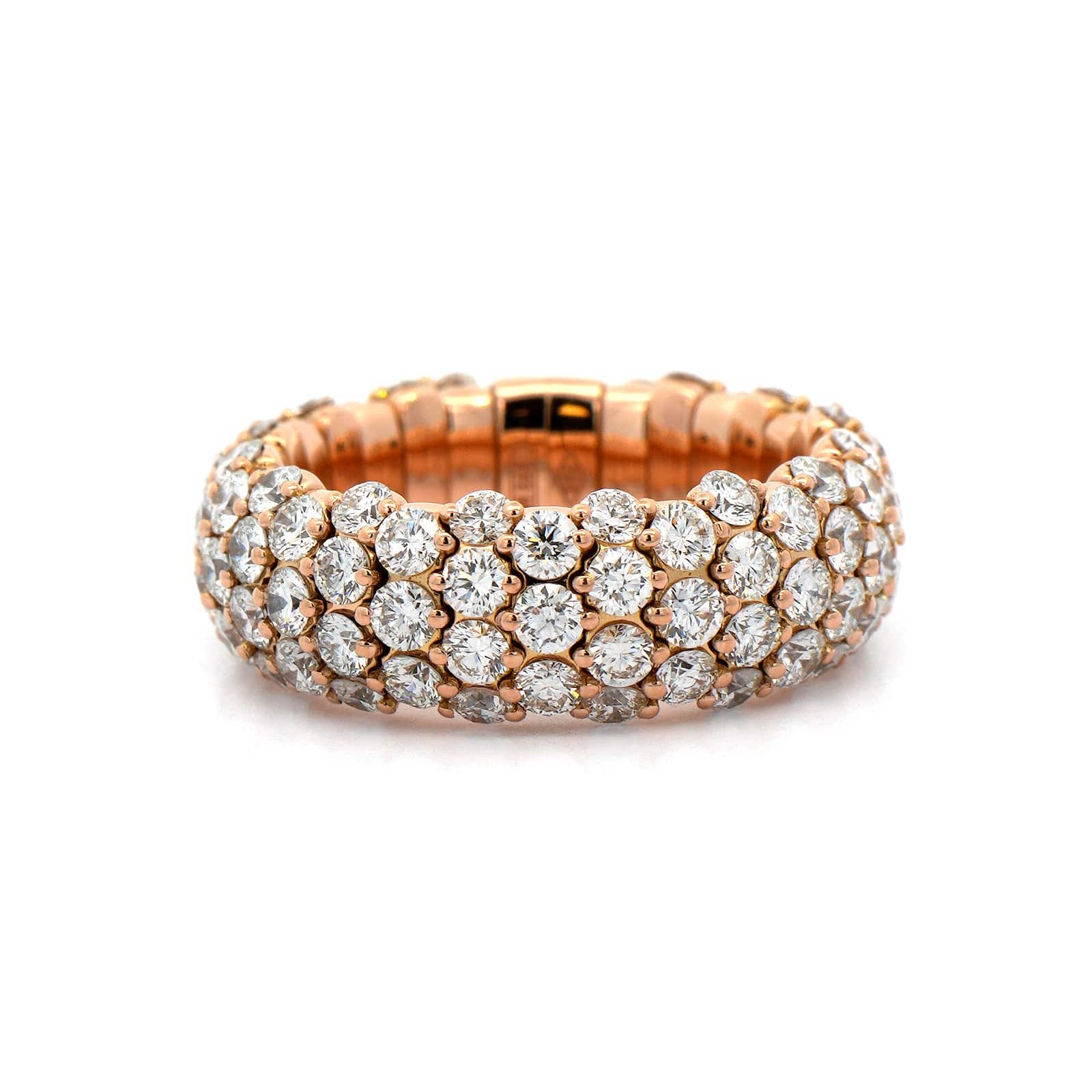 Zydo 18K Rose Gold Diamond Stretch Ring