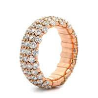 Zydo 18K Rose Gold Diamond Stretch Ring