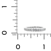 Zydo 18K White Gold Prong Set Diamond Stretch Ring