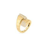 Roberto Coin 18K Yellow Gold Obelisco Pave Diamond Ring