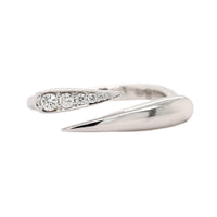 Etho Maria 18K White Gold Diamond Bypass Ring